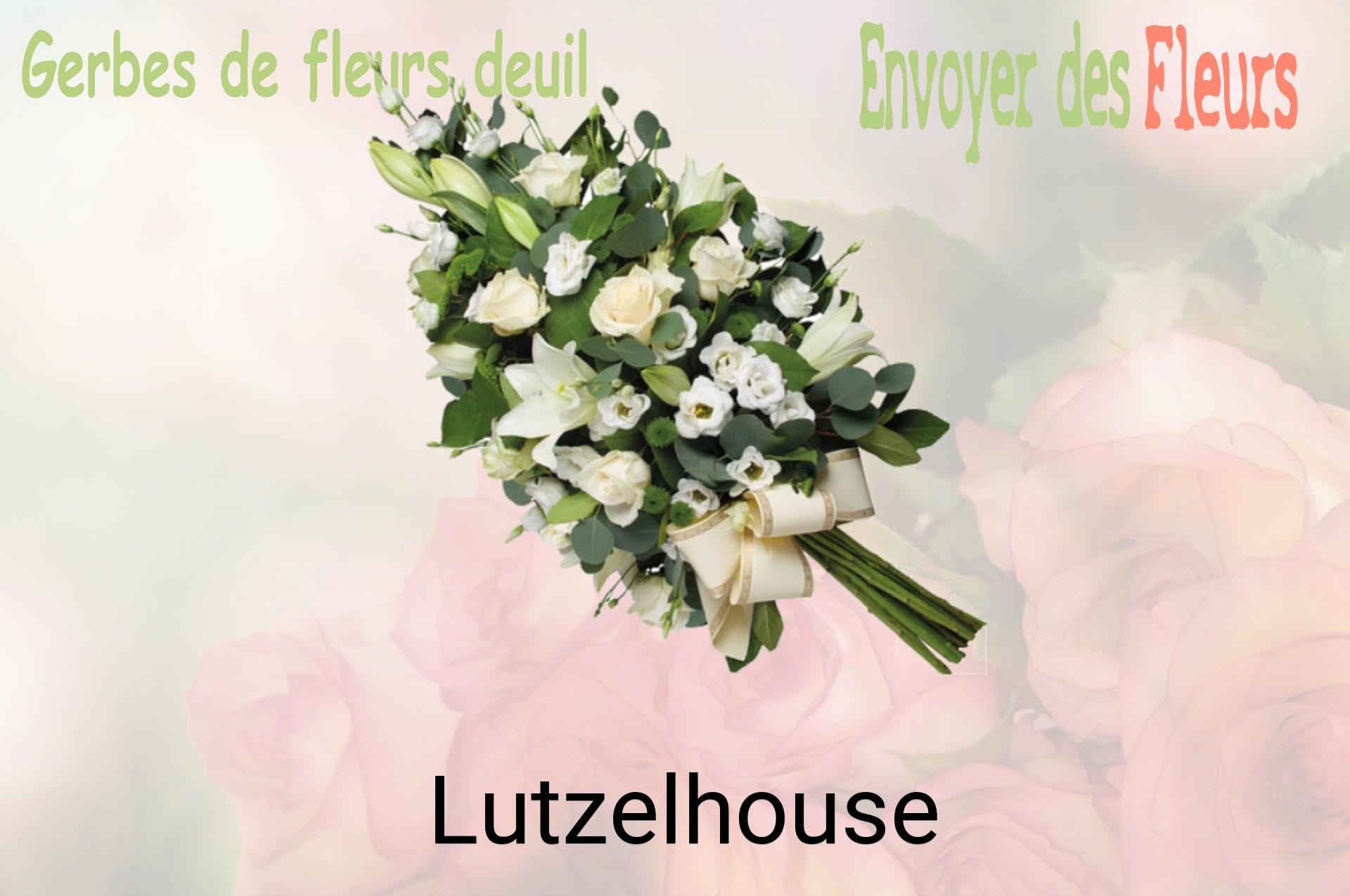 Gerbe de fleurs de deuil livrée à Lutzelhouse